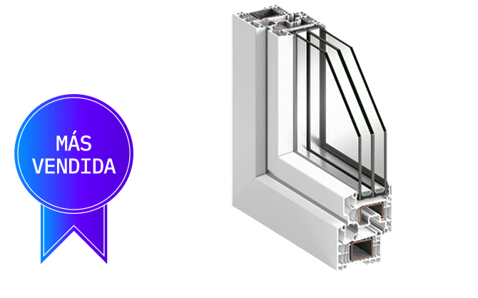 Perfil ventana de PVC